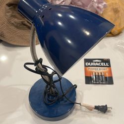 Small Blue Desk Lamp