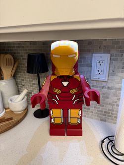 Oversized Iron Man LEGO-Style Figure