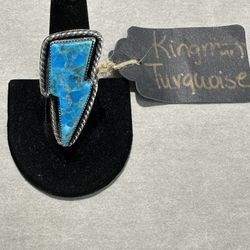 Kingman Turquoise Sterling Silver Ring