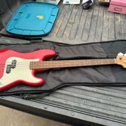 Squire Bass Guitar Like New Barely Used 