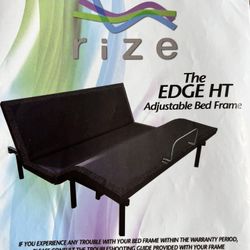 Twin XL rize The Edge HT Adjustable Bed Frame with mattress