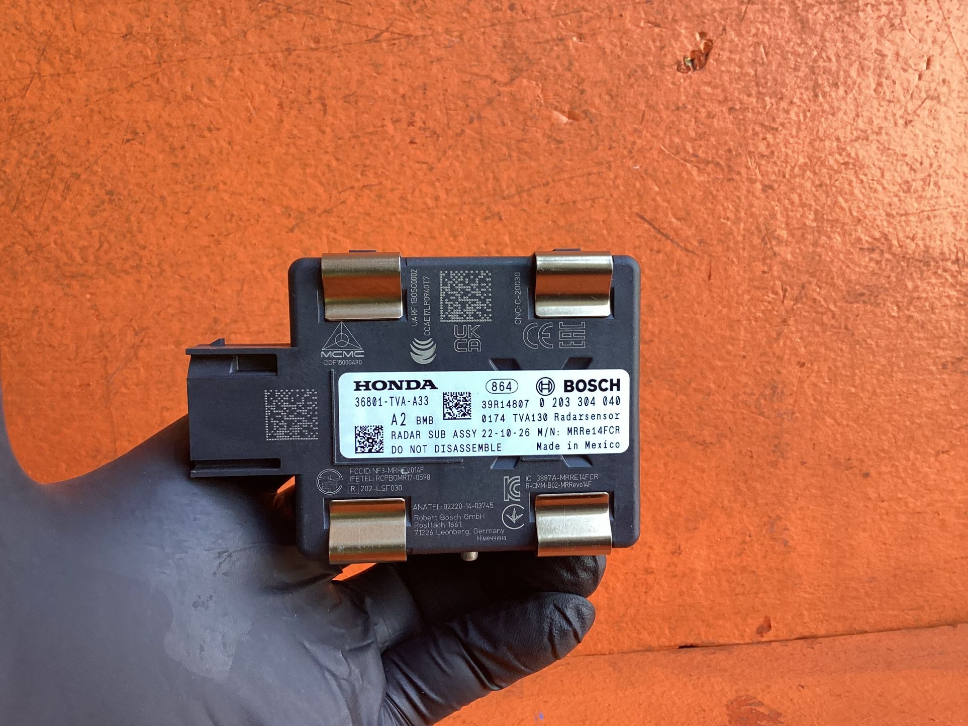 2018-2023 HONDA ACCORD OEM CRUIS CONTROL DISTANCE RADAR SENSOR P/N 36801-TVA-A33