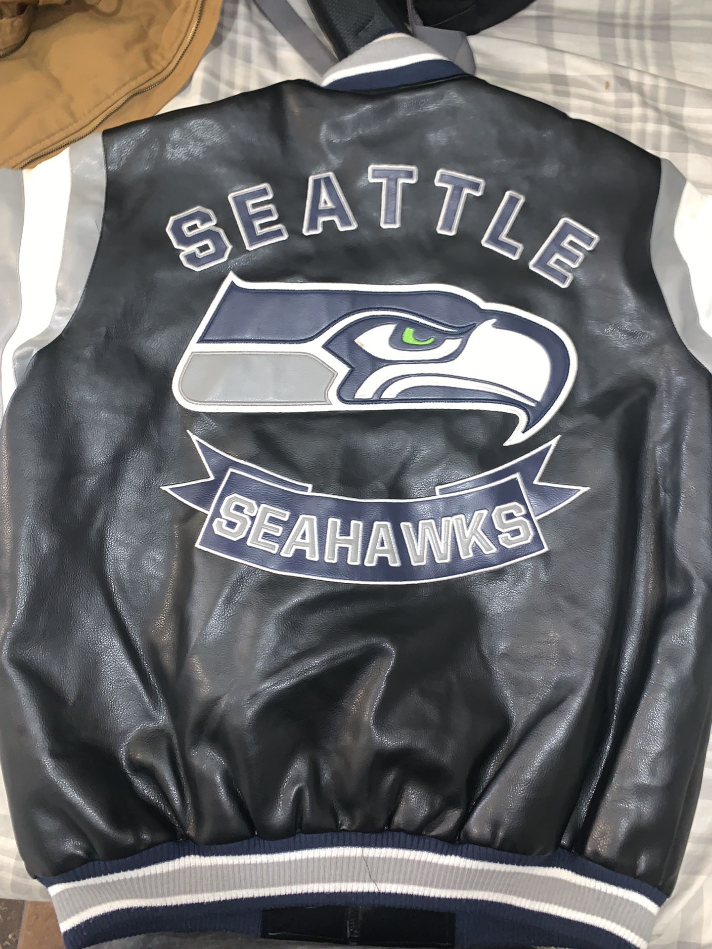 Seattle Seahawks Leather Jersey 