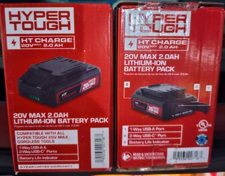Hyper Tough 20V Max 2.0Ah Lithium-Ion Battery Pack