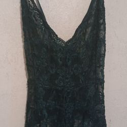 Green Lace Bodysuit Lingerie