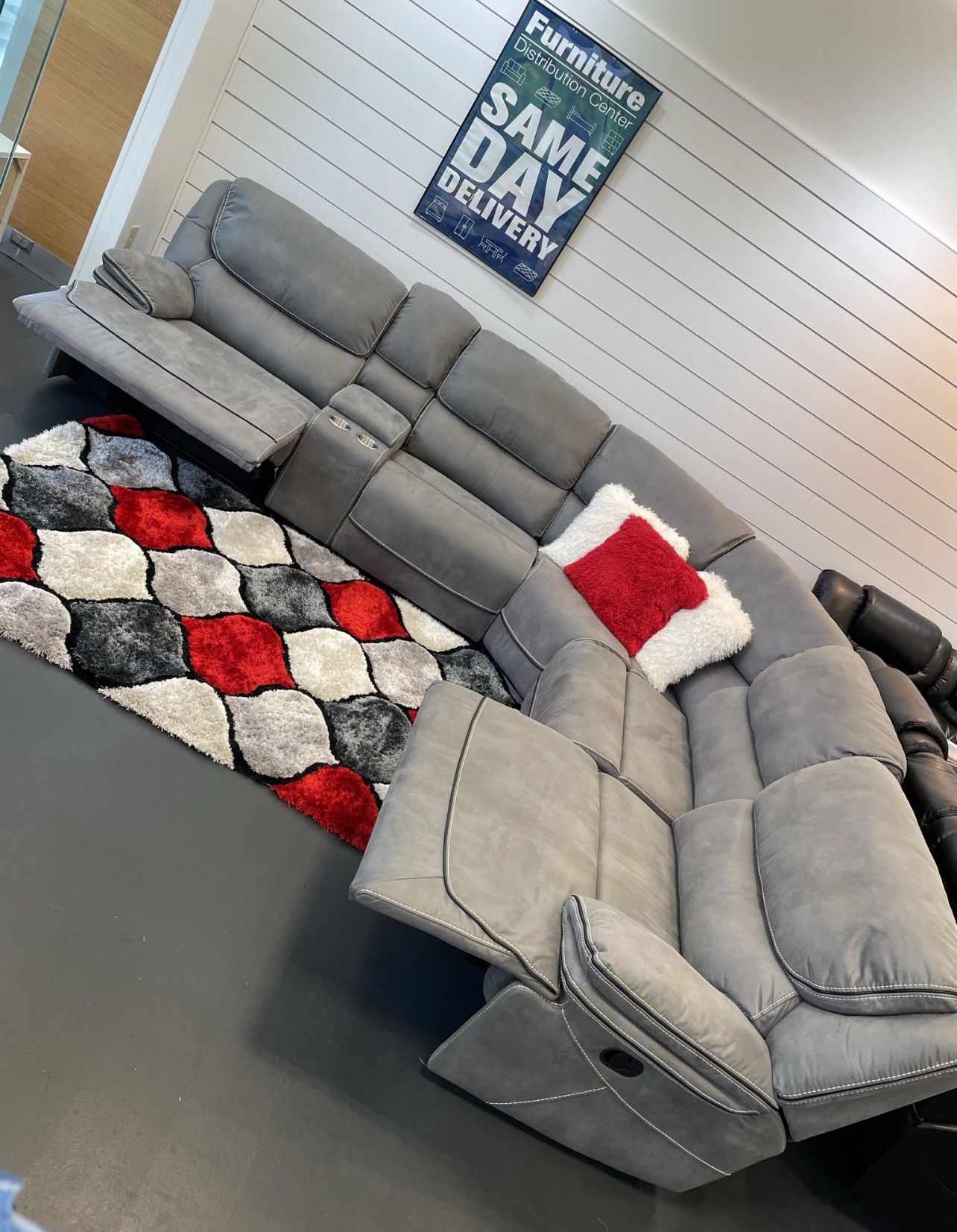 Awesome reclining sectional couch