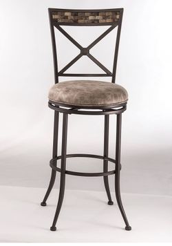 Hillsdale Furniture Compton Swivel Counter Stool, Brown