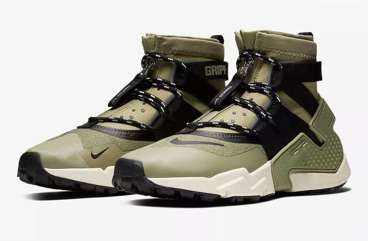 NIKE HUARACHE GRIPP ARMY SIZE