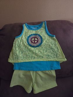 Toddler girls short set