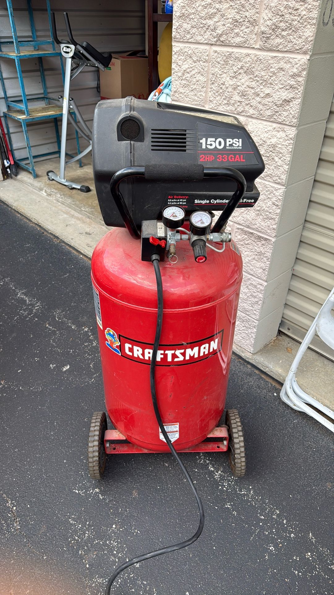 Craftsman 6hp 150 psi 30gal air compressor