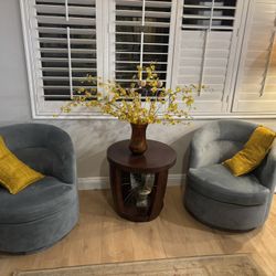 Beautiful Teal Swivel Chairs Like New