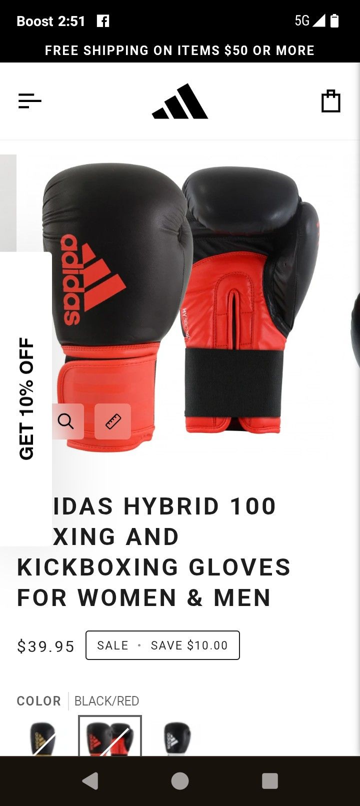 Adidas Boxing Gloves
