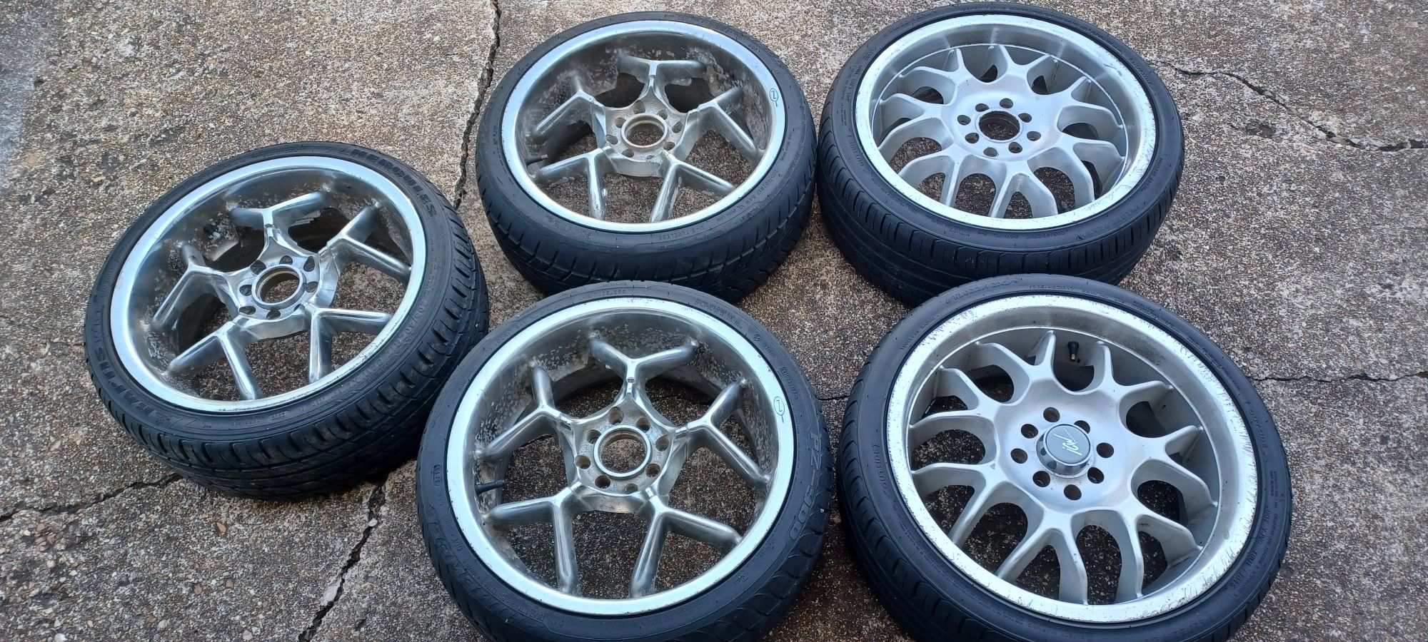 17" 205/40/17 Universal 4 Lug Rollers $100obo