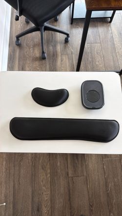 Gorilla Grip Gel Memory Foam Wrist Rest for Computer Keyboard, Mouse, Ergonomic Design & Mouse Wiggler (Undetectable)