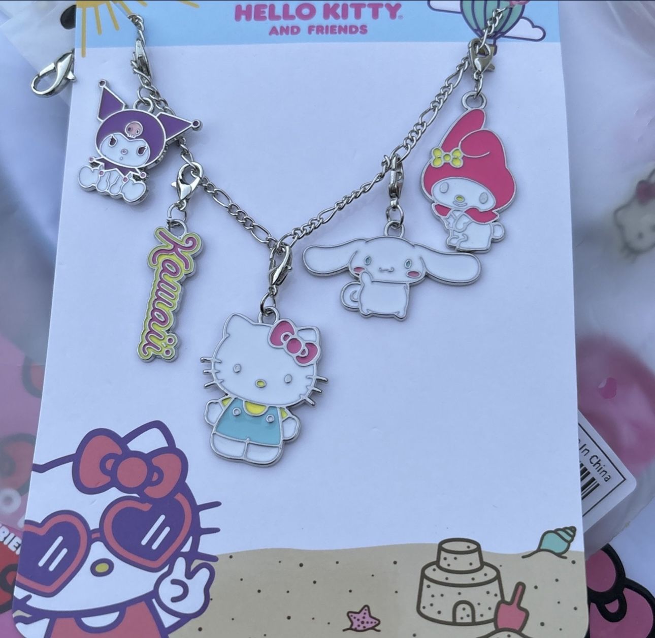 Hello Kitty Charms For Purse Or Keys Earrings And Rings Set Of 3