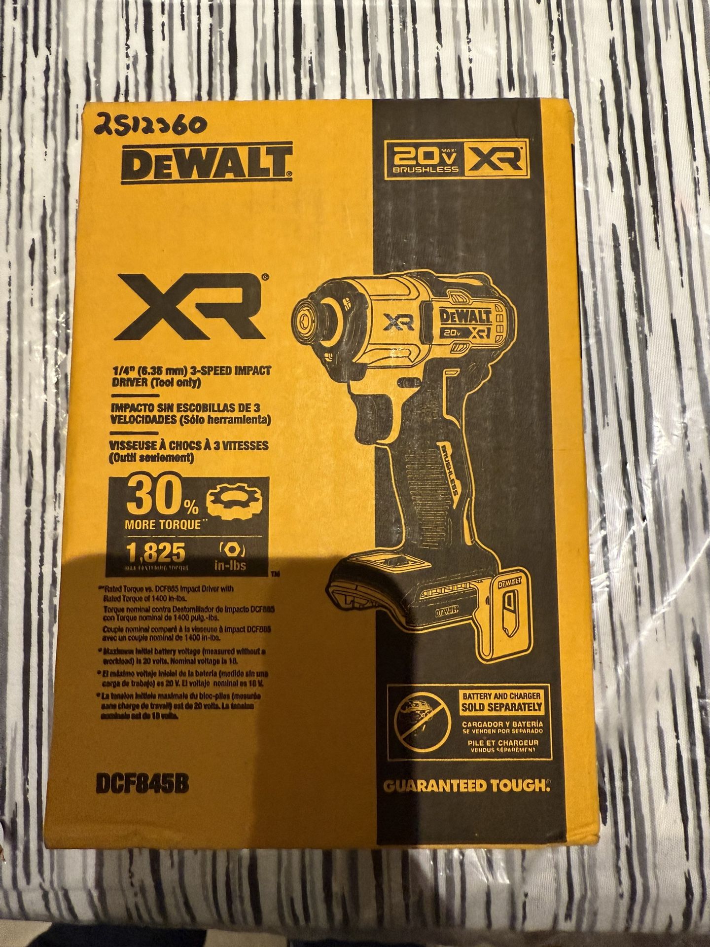 Dewalt 20v XR 3 speed impact driver new in box tool only $120 firm in n Lakeland 