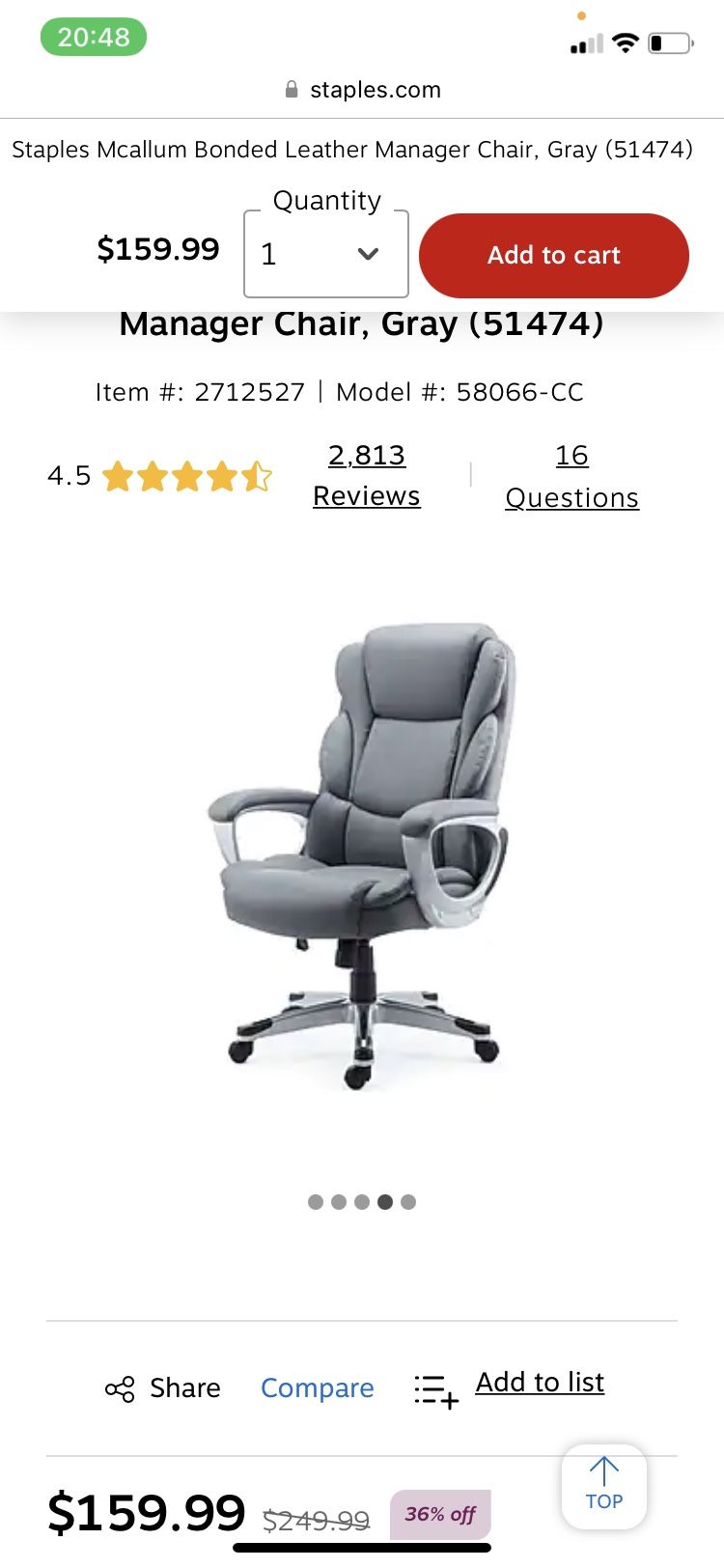 Desk Chairs Gray