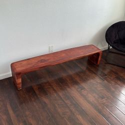 Hand Made Solid Eucalyptus Bench