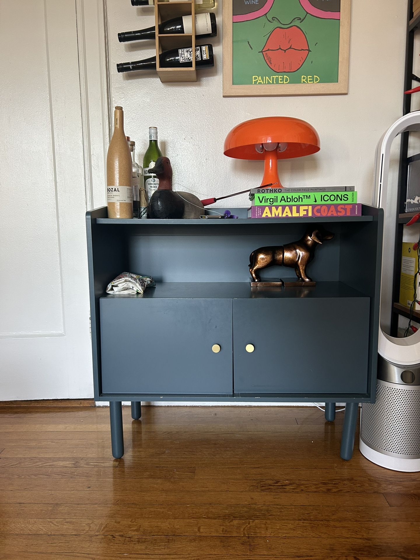 Blue And Brass Console