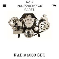 Rab Pulley Set Up For Small Block Chevy Brand New Never Taken Out Of Box All Chrome Not Polished Paid  $1680  Asking 1500 