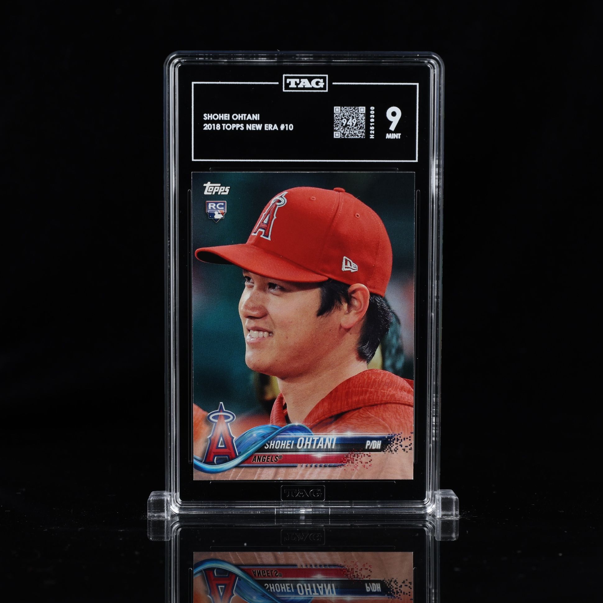2018 Topps New Era Shohei Ohtani #10 Rookie Dodgers Angels RC TAG 9
