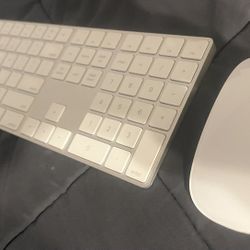Apple Keyboard With Numeric Pad And Mouse Second Gen Rechargeable 