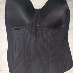 Black Bustier corset  36D /Corset Negro 36D 