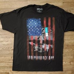 NWT INDEPENDENCE DAY BLACK ( XL SIZE ) T SHIRT