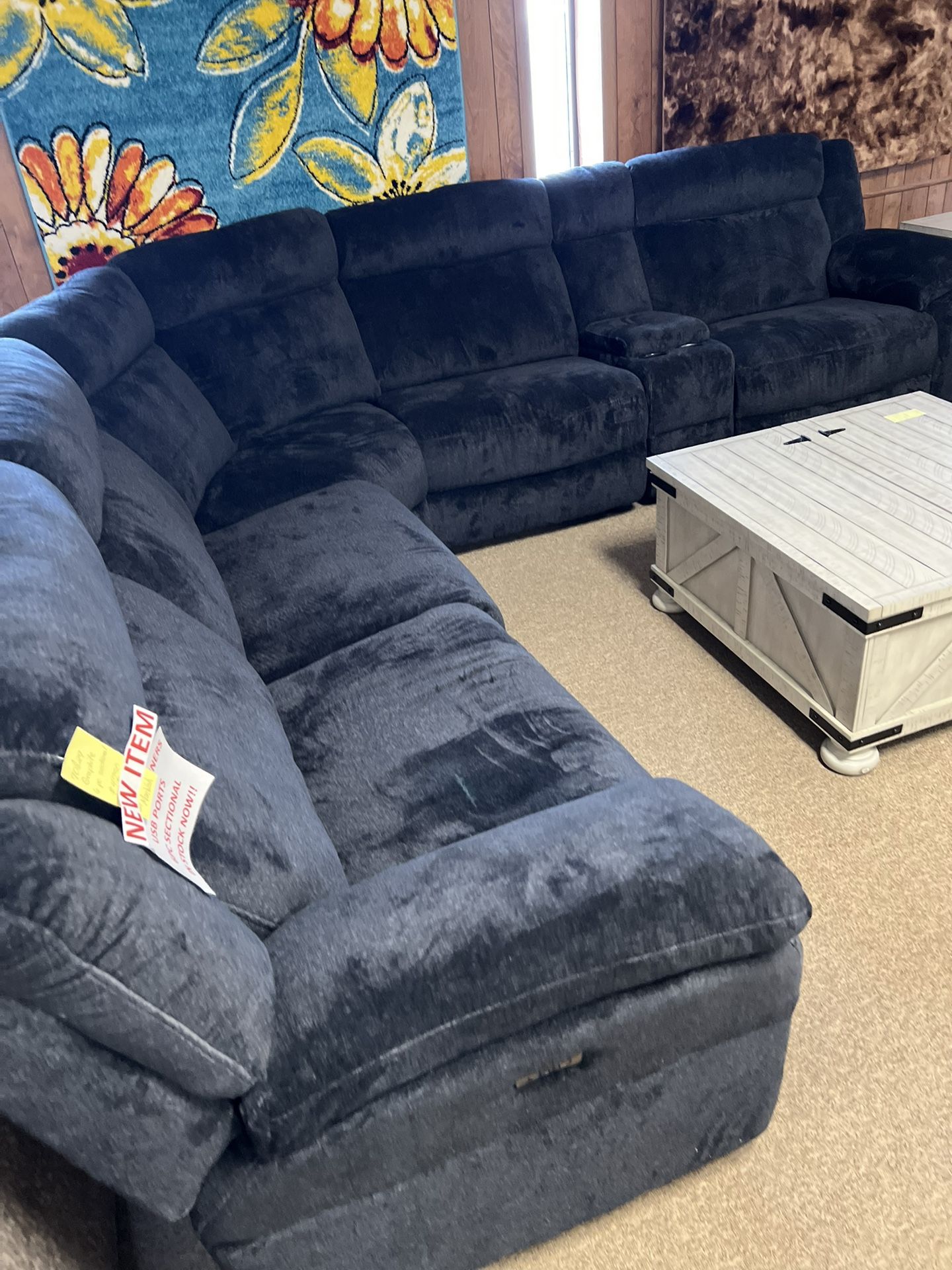 Theater Reclining Cozy Sectional!