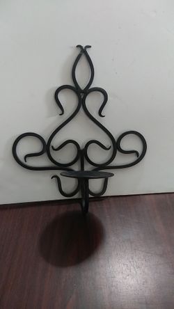 wrought iron candle holder