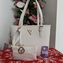 Valentino Orlandi White Tote Bag