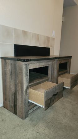 Ashley Trinell Rustic Nightstands