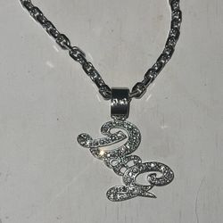 D&G Pendant On Silver Chain 