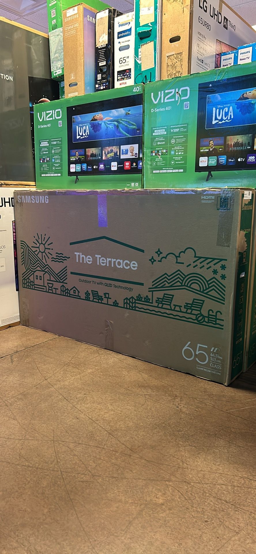 65” Samsung The Terrace QLED 4K UHD Smart OUTDOOR TV