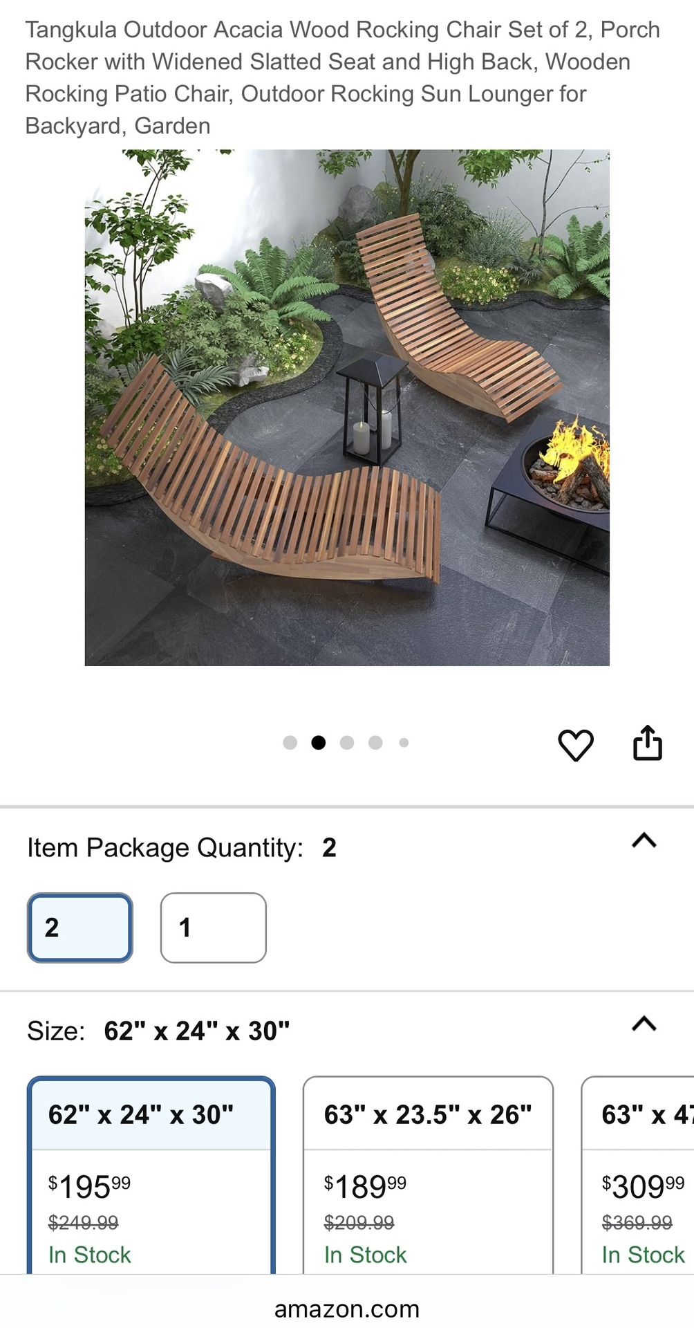 Arcaica Wood Rocking Chairs