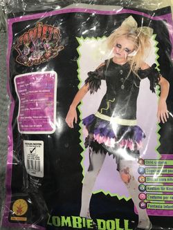 Girls Halloween Costume “Zombie Doll” new