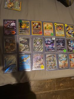 Pokemon card lot pikachu mewtwo charmander