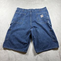 Vintage Carhartt Carpenter Jean Shorts Men’s 38 Blue B165 DKI Denim Y2K 90s#3680