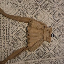 Gold sparkly mini baby boo dress(never worn)