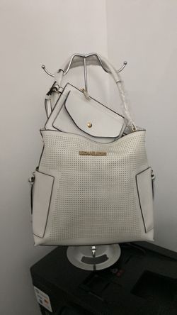 Mk Purse White