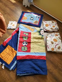 7 pieces sports full set bedding