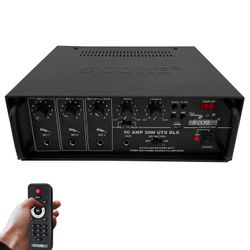 5Core Amplifier Home Audio Stereo Receiver PA Speaker Microphone Surround Sound Amp AMP 40W-UTX-DLX