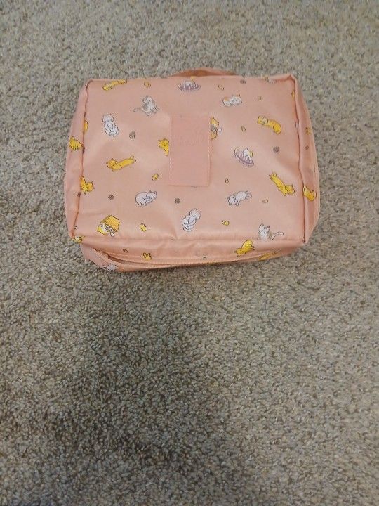 Cute Kitty Crochet Bag And Tools