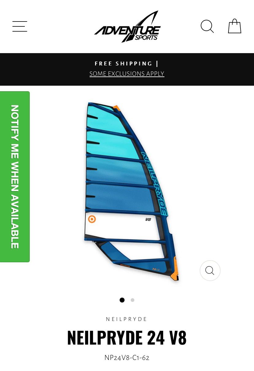 Neilpryde Street Racer V8 Sail