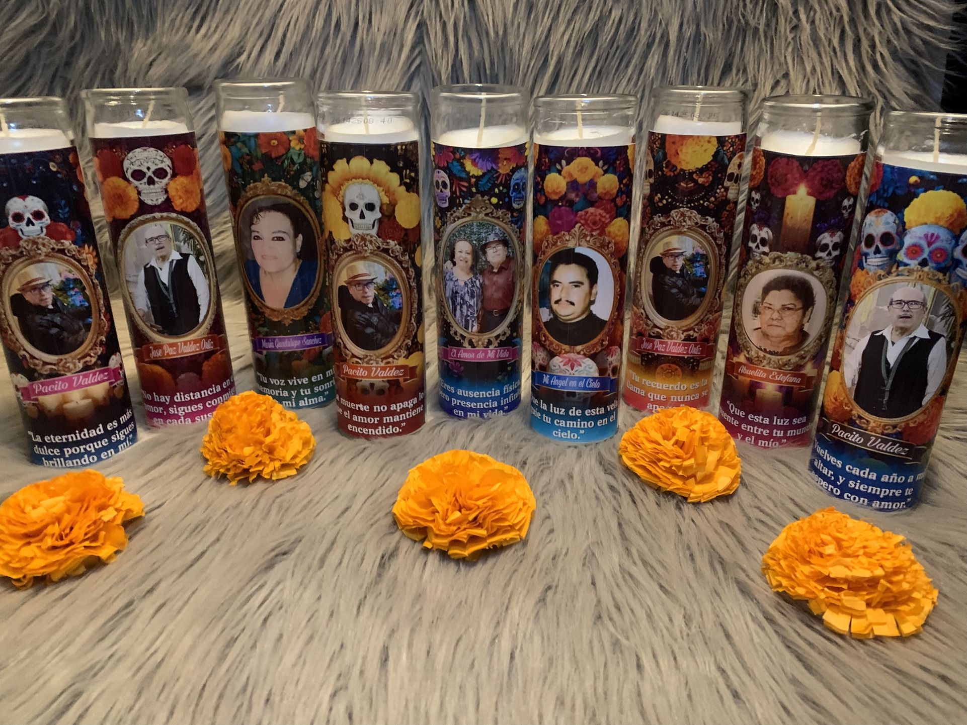 Dia De Los Mueros Candles🧡