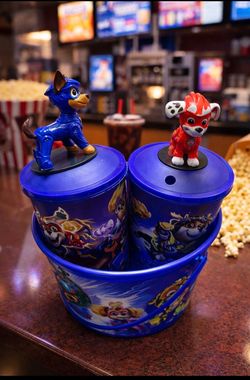 AMC 3pc popcorn bucket paw patrol chase Marshall