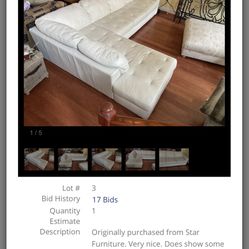 Sectional  White Sofa