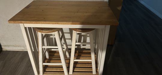 Table And Two Stools