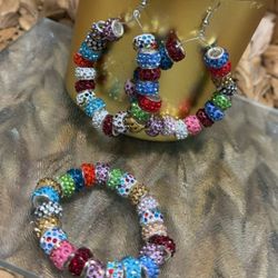 Handmade Earring Bracelet Set