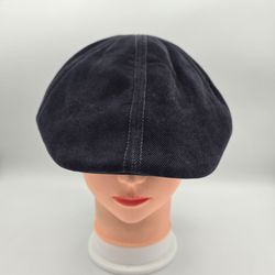 Epoch 100% Cotton Dark Navy Ivy NewsboyHat Size L/XL